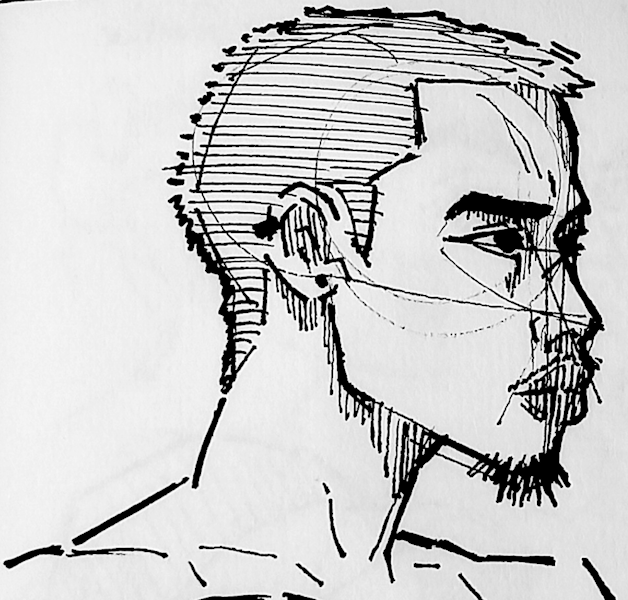 Sketch - Male 3/4 view
